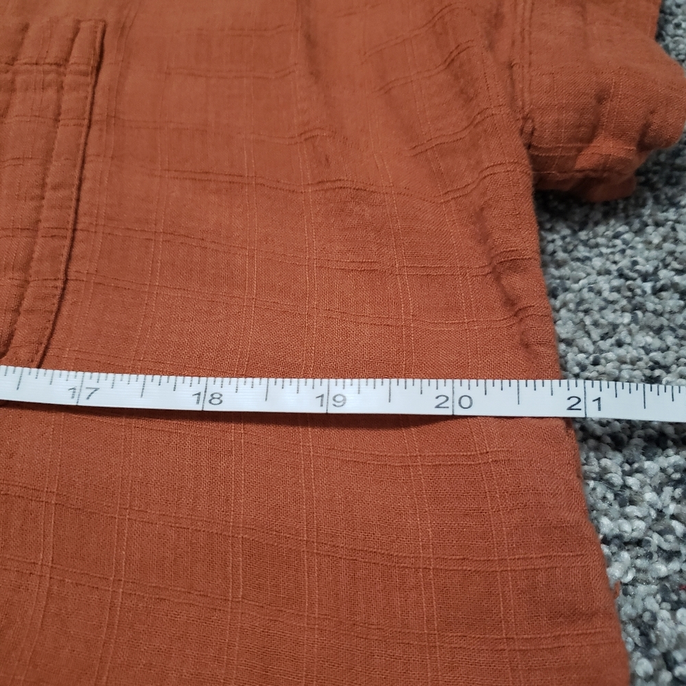 Rust Short Sleeve Button Down - Picture 8 of 9